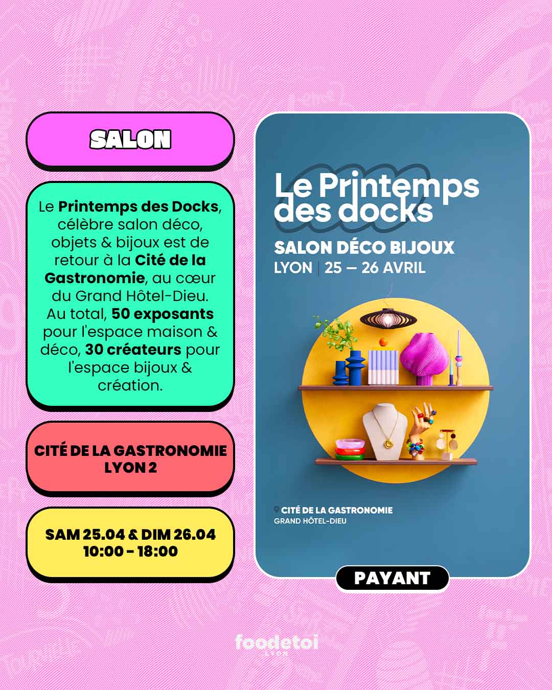 Que faire à Lyon ce week-end ? (24, 25 & 26 avril 2026)