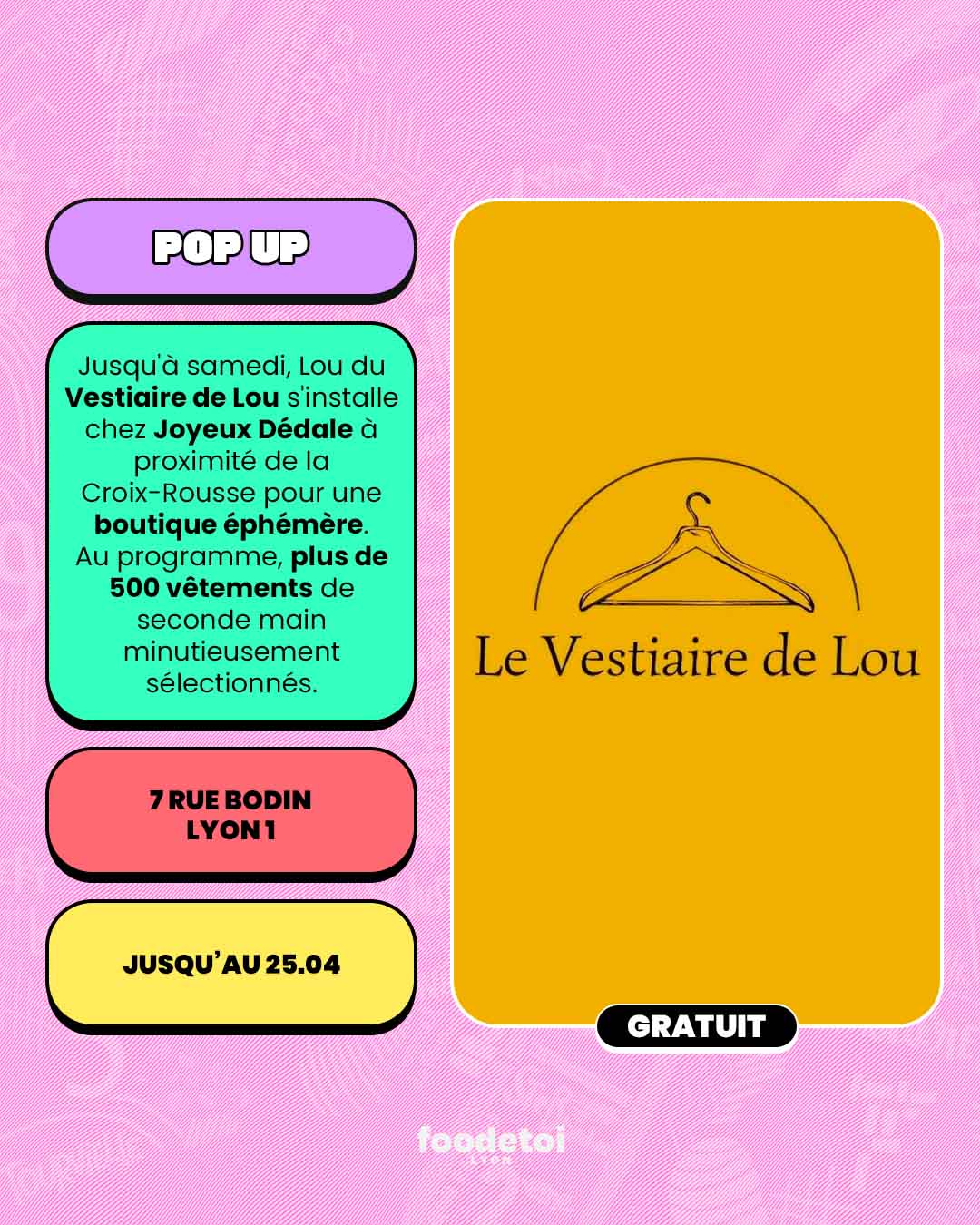 Que faire à Lyon ce week-end ? (24, 25 & 26 avril 2026)