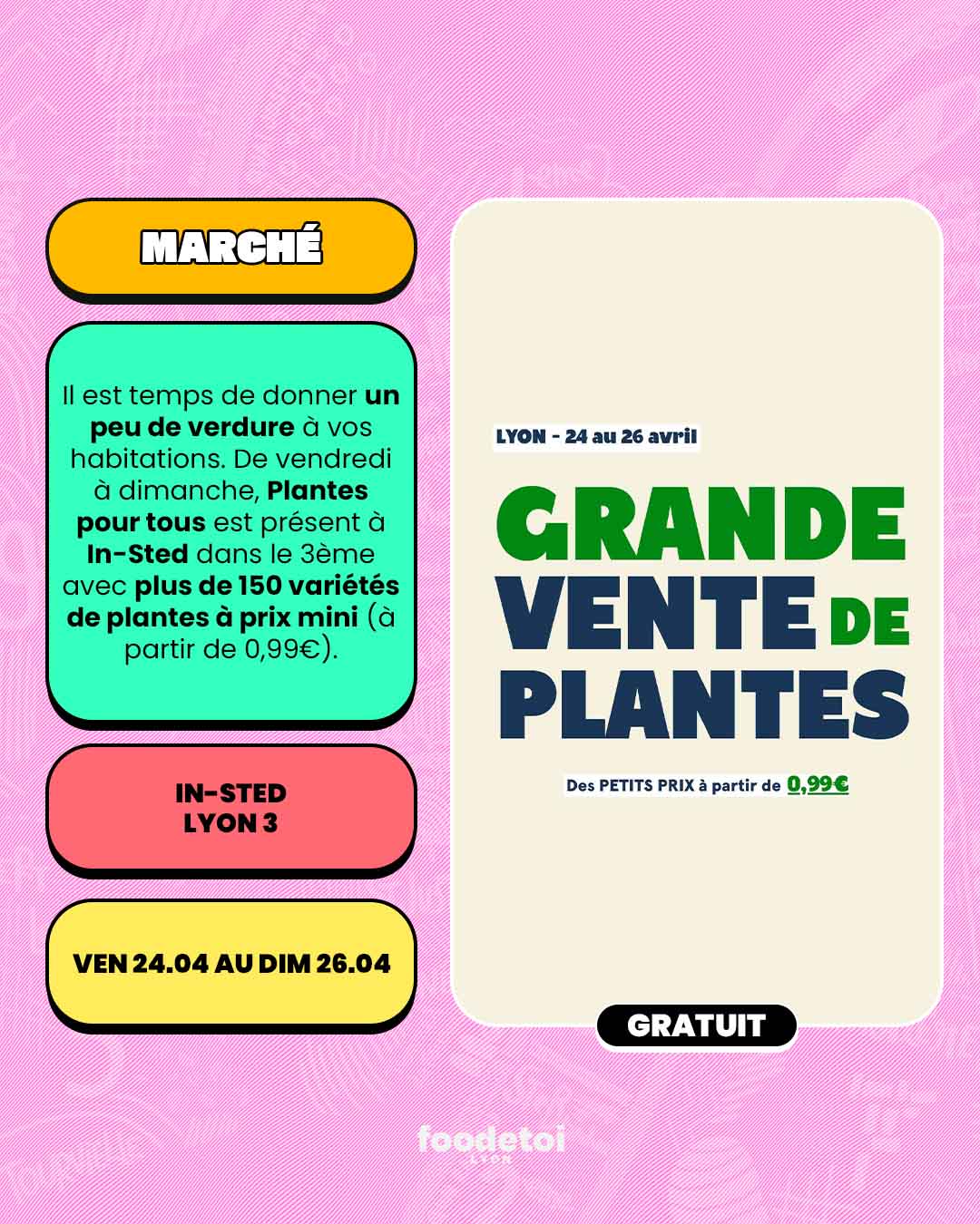 Que faire à Lyon ce week-end ? (24, 25 & 26 avril 2026)