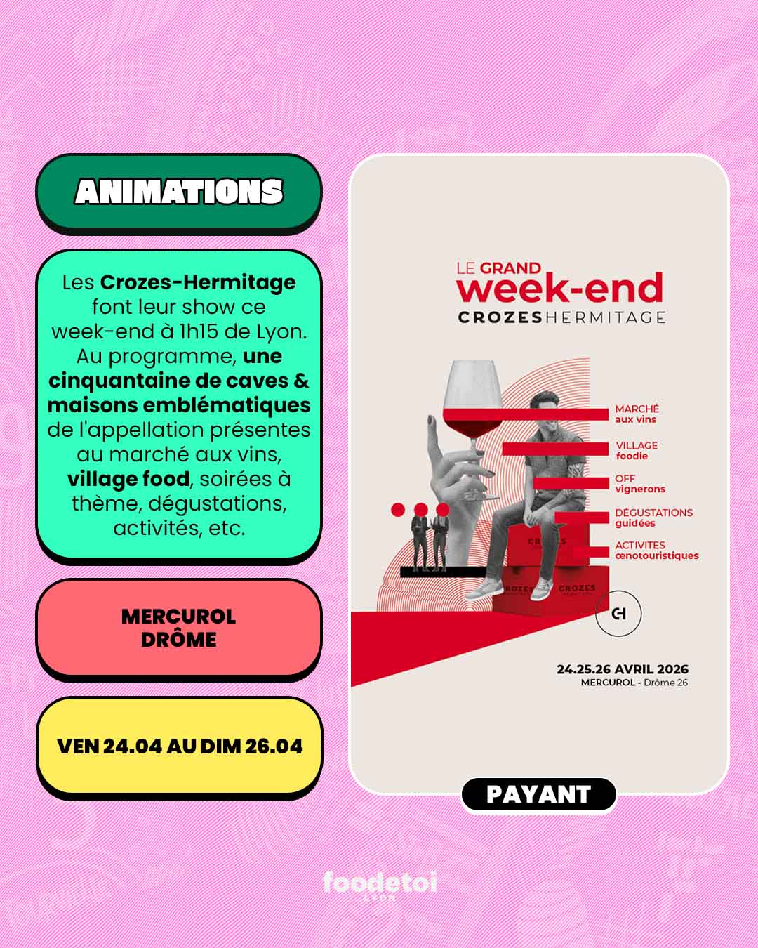 Que faire à Lyon ce week-end ? (24, 25 & 26 avril 2026)