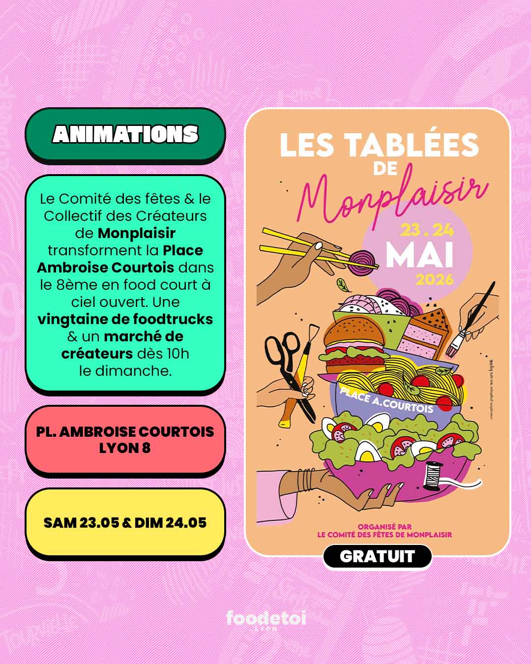 Que faire à Lyon ce week-end ? (22, 23 & 24 mai 2026)