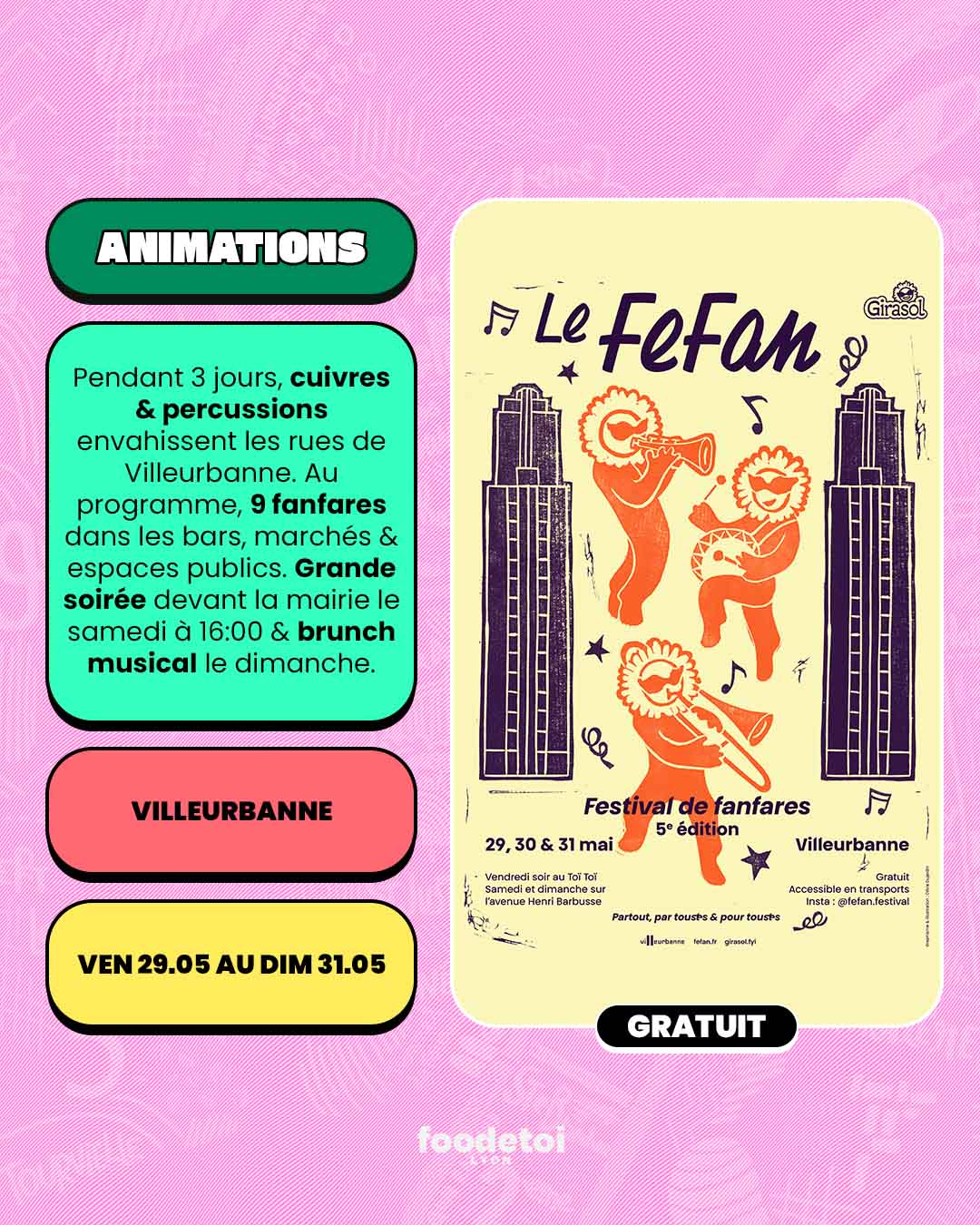 Que faire à Lyon ce week-end ? (29, 30 & 31 mai 2026)