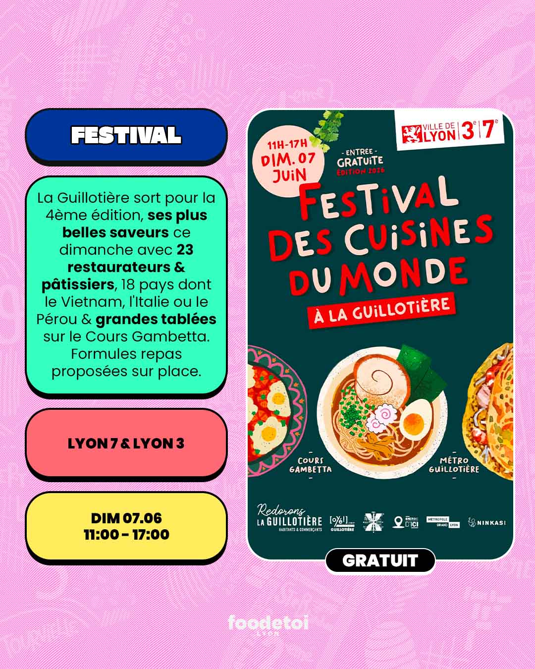 Que faire à Lyon ce week-end ? (05, 06 & 07 juin 2026)