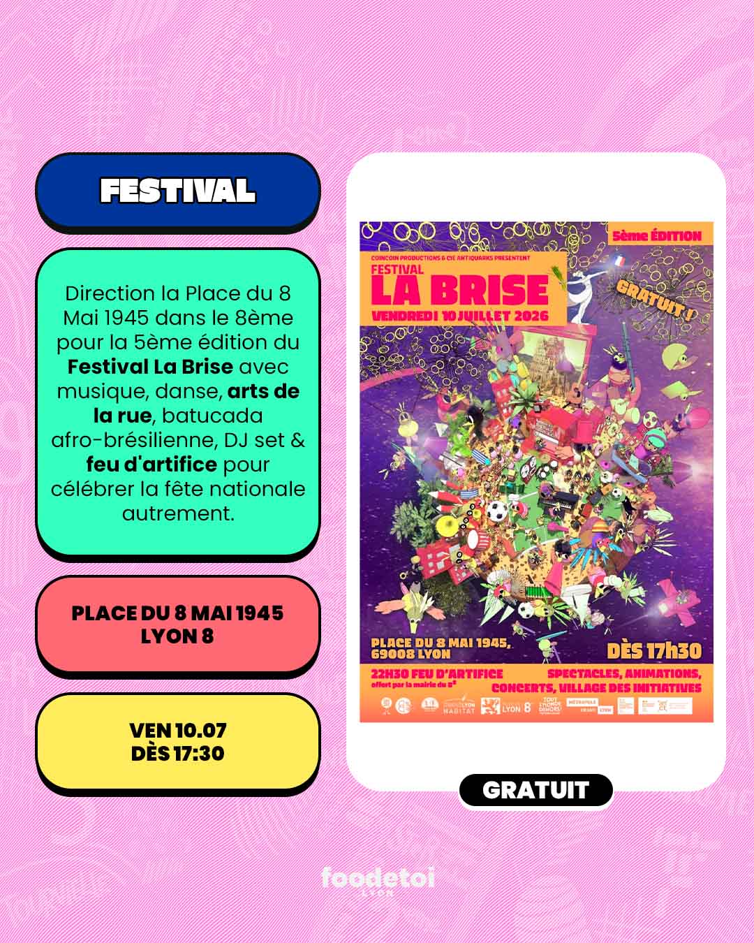 Que faire à Lyon ce week-end ? (10, 11 & 12 juillet 2026)
