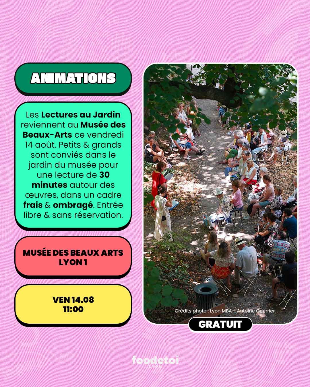 Que faire à Lyon ce week-end ? (14, 15 & 16 août 2026)