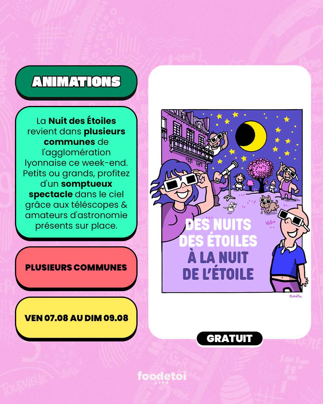 Que faire à Lyon ce week-end ? (07, 08 & 09 août 2026)