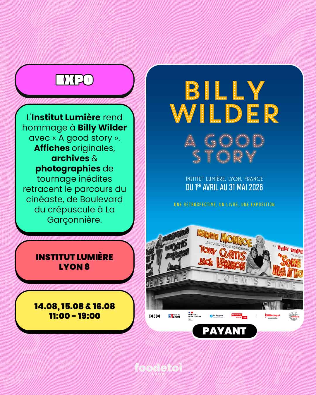 Que faire à Lyon ce week-end ? (14, 15 & 16 août 2026)