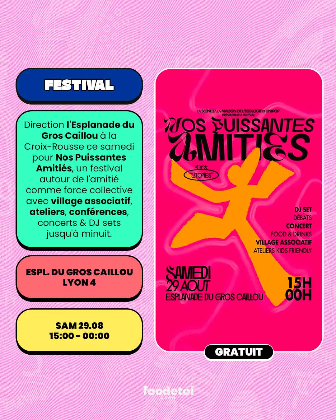Que faire à Lyon ce week-end ? (28, 29 & 30 août 2026)