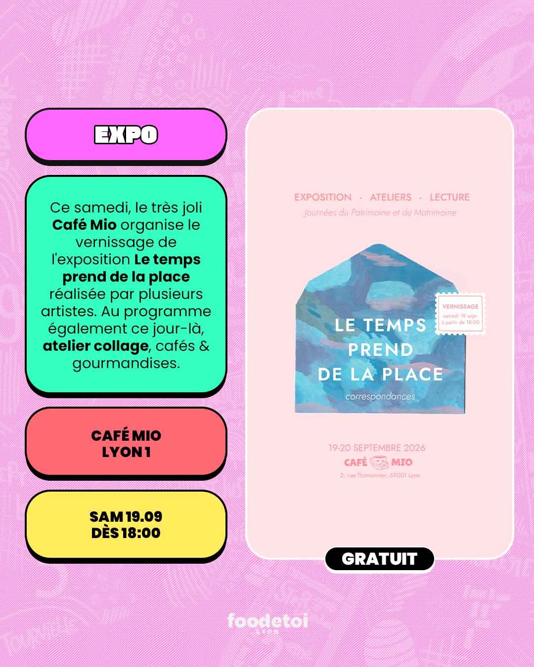 Que faire à Lyon ce week-end ? (18, 19 & 20 septembre 2026)