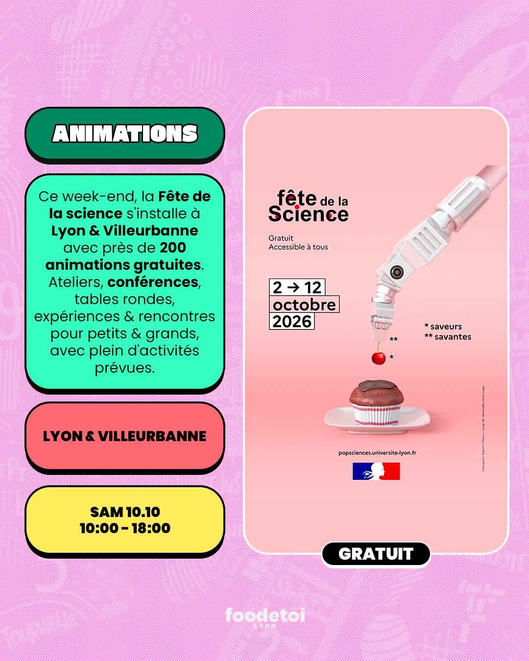 Que faire à Lyon ce week-end ? (09, 10 & 11 octobre 2026)
