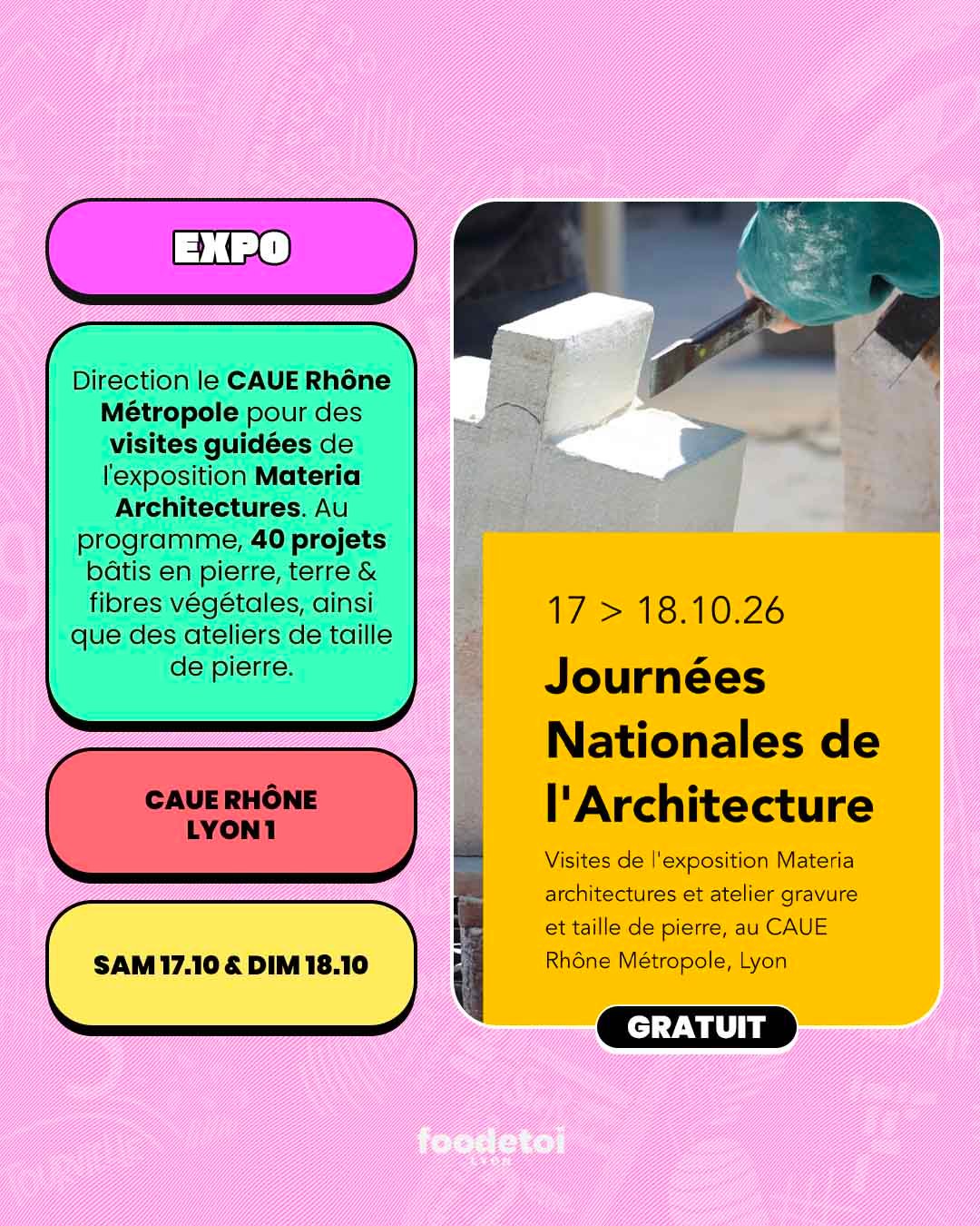 Que faire à Lyon ce week-end ? (16, 17 & 18 octobre 2026)